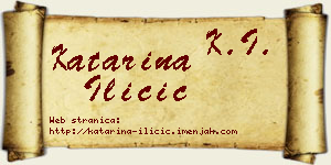 Katarina Iličić vizit kartica